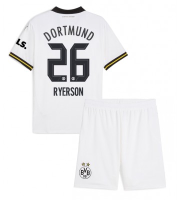 Borussia Dortmund Julian Ryerson #26 Tredje Kläder Barn 2024-25 Kortärmad (+ Korta byxor)